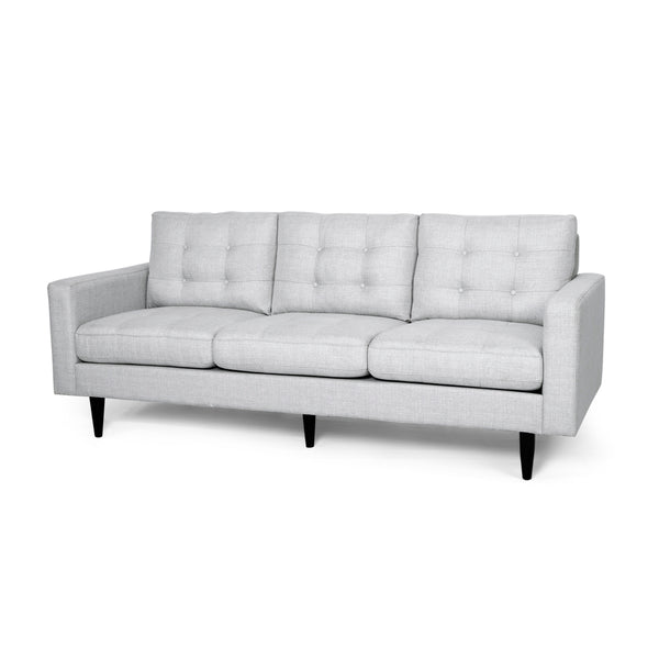 English Elm Christopher Knight Home® - Jenny Modern Tufted Fabric 3-Seater Sofa - Light Grey, Stylish Design, Durable Rubberwood Frame, Easy Assembly 66890.00ALGRY_66890.00BLGRY