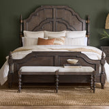 Revival Row Bed Bench Multi with Chimney Smoke Finish P348132 Pulaski Furniture