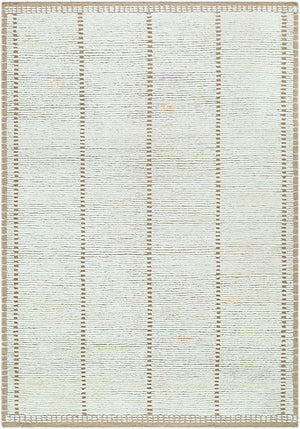 Surya Johan Hand Knotted Wool Accent Rug Bohemian Global Pattern for Entryway or Bath 6' x 9' Rectangle JOH4100-69