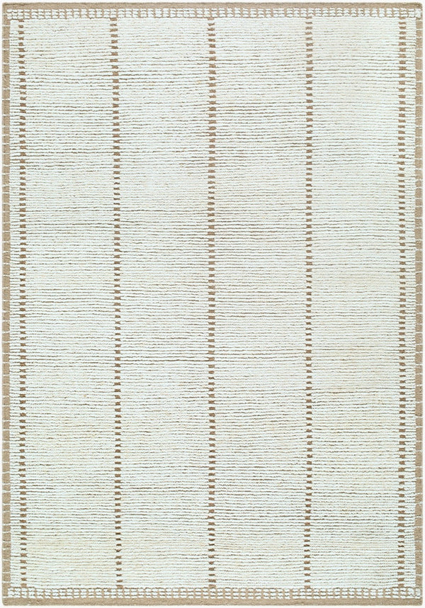 Surya Johan Hand Knotted Wool Accent Rug Bohemian Global Pattern for Entryway or Bath 6' x 9' Rectangle JOH4100-69