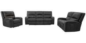 Parker House Parker Living Polaris - Slate Power Reclining Sofa Loveseat and Recliner Slate 100% Polyester (W) MPOL-321PH-SLA