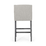 Christopher Knight Home® - Noble House - - Set Of 2 Upholstered 30.5 Inch Counter Stools - Light Gray/Gray