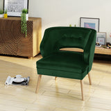 Christopher Knight Home® - Noble House - Mariposa Mid Century Emerald Velvet Accent Chair