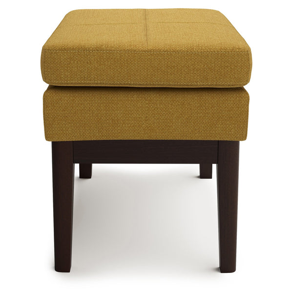 English Elm Carlson Mid-Century Marigold Ottoman Bench - Stylish Compact Seating For Entryway, Living Room & More B136P159239