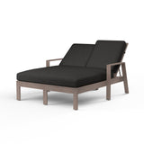 Laguna Double Chaise Lounge in Canvas Granite, No Welt SW3501-99-5402 Sunset West