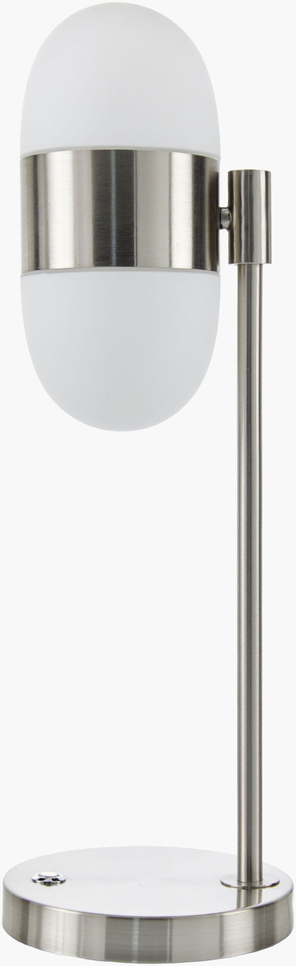 Livabliss Jonan Iron Base Accent Lamp with Glass Shade for Nightstand Desk or Side Table JON-005