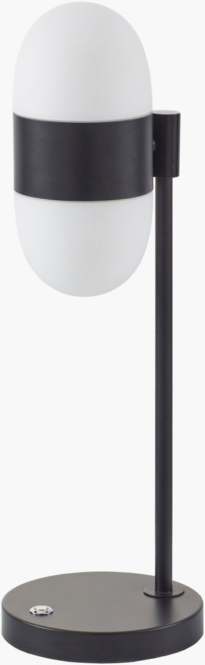 Livabliss Jonan Iron and Glass Accent Table Lamp Warm Ambient Glow for Bedroom or Living Room JON-006