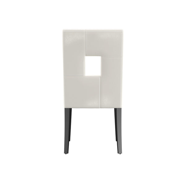 Homelegance By Top-Line Adalynn Keyhole Back Dining Chairs (Set of 2) Black Rubberwood