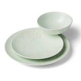 Lenox Oneida Roseto 12-Piece Dinnerware Set , Soft Sage Green, GREEN STONEWARE 897395