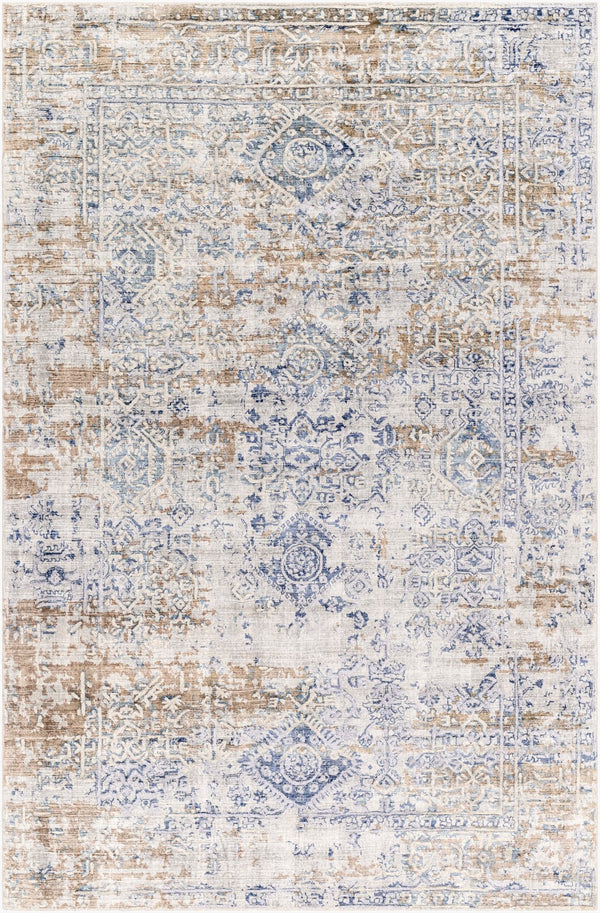 Surya Jordan Jor-2300 Handmade 2' X 3' Viscose Rug – Luxurious Traditional Design For Timeless Elegance Deep Teal Viscose Jor2300-23