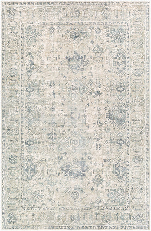 Surya Jordan Jor-2300 Handmade 2' X 3' Viscose Rug – Luxurious Traditional Design For Timeless Elegance Deep Teal Viscose Jor2301-23