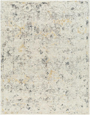 Jordan JOR-2302 9' x 12' Handmade Rug JOR2302-912  Wheat, Black, Gray, Charcoal, White Surya