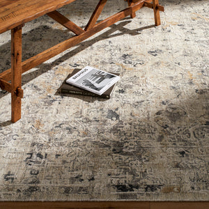Jordan JOR-2302 9' x 12' Handmade Rug JOR2302-912  Wheat, Black, Gray, Charcoal, White Surya