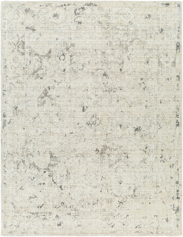 Jordan JOR-2307 9' x 12' Handmade Rug JOR2307-912  Black, Gray, Charcoal, Deep Teal, Taupe, White Surya