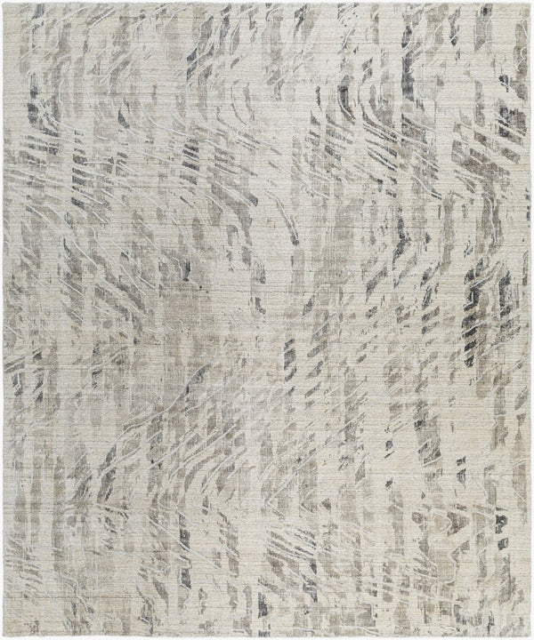 Surya Jordan Jor-2300 Handmade 2' X 3' Viscose Rug – Luxurious Traditional Design For Timeless Elegance Ivory Viscose,Nz Wool Jor2308-23