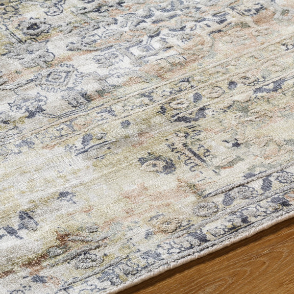 Surya Jordan Jor-2300 Handmade 2' X 3' Viscose Rug – Luxurious Traditional Design For Timeless Elegance Ivory Viscose Jor2310-23