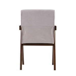 VIG Furniture Joseline Beige Upholstered Dining Chairs Set Of 2 — Walnut Frame, Contemporary Comfort, Durable Build VGMA-MI-1233-DC-BGE