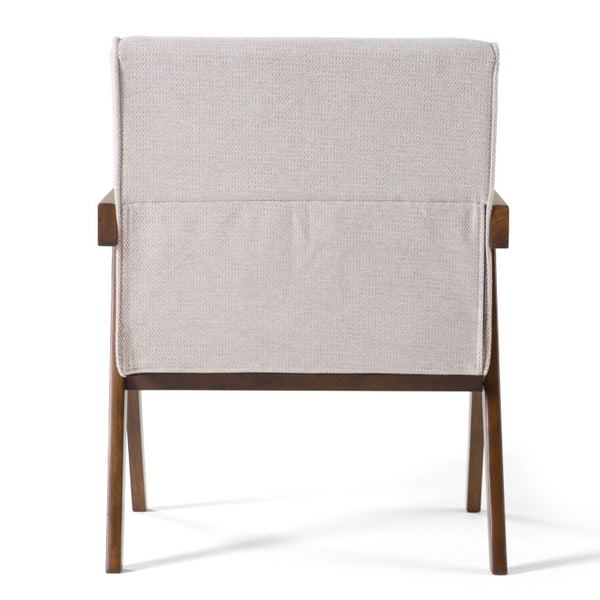 VIG Furniture Joseline Beige Fabric Accent Chair Set Of 2 With Walnut Legs — Modern Foam-Padded Comfort, Durable Finish VGMA-MI-1283-BGE