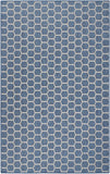 Nourison Reversible Indoor Outdoor RVB01 Machine Made Loom-woven Borderless Design Indoor/Outdoor Modern Outdoor Rug Blue, Blue 89% Polypropylene,11% Polyester 99446974044