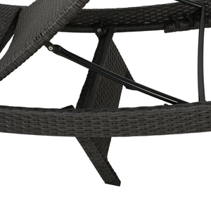English Elm Christopher Knight Home® - Salem Pe Wicker Chaise Lounge - Stylish Grey Outdoor Seating With Weather-Resistant Comfort 52005.00GRY