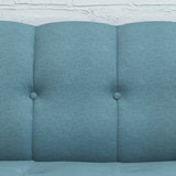 Christopher Knight Home® - Noble House - Treston Mid Century Blue Fabric Sofa