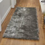 Feizy Rugs Indochine Plush Hand-tufted Polyester Shag Rug - Luxurious High Pile For Contemporary Spaces Gray,Black Polyester 4944550fgry000i26