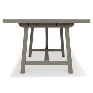 Bernhardt Bernhardt Albion Extendable Dining Table 88-124" Pewter White Oak Farmhouse With X-Stretcher Stability K1749