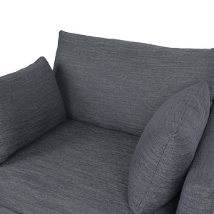 English Elm Christopher Knight Home® - CLUB Club Chair Upholstered Fabric Accent Chair with Walnut Birch Legs, Modern Sophisticated Seating Appeal Charcoal 30.25 L x 25.75 W x 21 H 71573.00CHAR