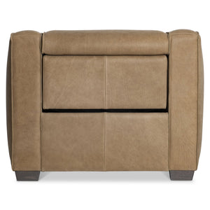 Bernhardt Bernhardt Flynn Leather Power Recliner Chair With Pop-Up Headrest, Lift Footrest & Tailored Welt 752RLO