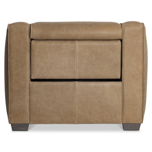 Bernhardt Bernhardt Flynn Leather Power Recliner Chair With Pop-Up Headrest, Lift Footrest & Tailored Welt 752RLO