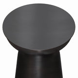 Hearth and Haven Solsticea Metal Accent Table with Round Top Design B136P158964 Antique Copper