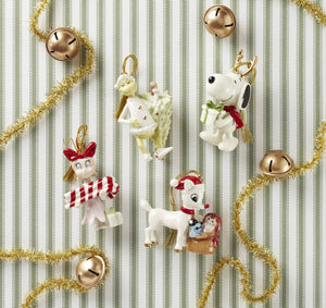 Lenox Snoopy With Gift Ornament Multi, IVORY PORCELAIN 895787