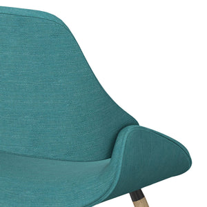 English Elm Malden Mid-Century Bentwood Dining Chair In Turquoise Blue - Stylish Comfort For Any Space! B136P158896