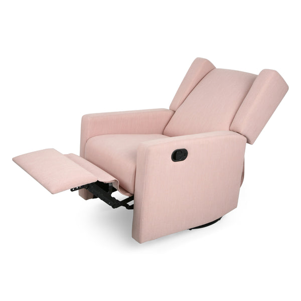 English Elm Christopher Knight Home® - Swivel Recliner Pushback Chair with Lever & Wingback Design, Space-Saving Swivel Recliner for Living Room Blush 67547.00
