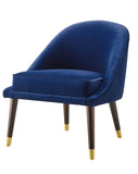 Steve Silver Avalon Velvet Accent Chair Navy AV850ACN