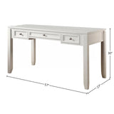 Boca U Shape Desk with Hutch and File Cottage White BOC-7PC-UDESK-FILE-HTCH Parker House