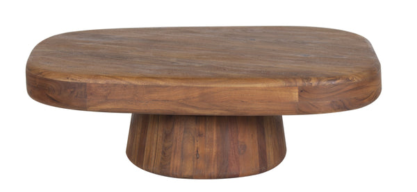 Porter Designs Porter Ekta Solid Acacia Wood Coffee Table - Modern Design With Natural Charm & Unique Grain Brown Wood 05-108-01c-1810-kit