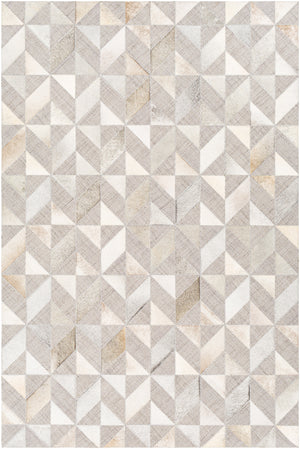 Jardin JRD-2301 8' x 10' Handmade Rug JRD2301-810  Medium Gray, Charcoal, Cream, Light Beige Surya