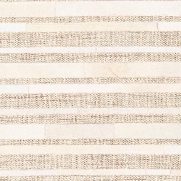 Surya Jardin 2' X 3' Handmade Area Rug - Modern Leather & Wool Blend, Durable Low Pile For High Traffic Areas Light Gray Wool,Leather Jrd2306-23