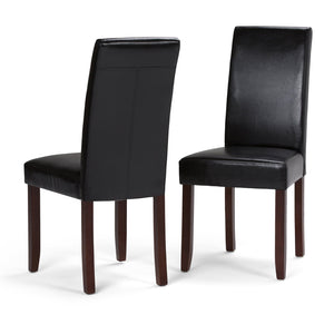 English Elm Acadian Parson Dining Chairs Set Of 2 In Midnight Black - Chic, Comfortable, And Versatile Design B136P159790