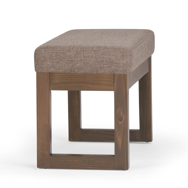 English Elm Milltown Small Ottoman Bench - Stylish Fawn Brown Footstool For Versatile Home Decor & Comfort B136P158199