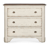 Americana Three-Drawer Nightstand Whites/Creams/Beiges Americana Collection 7050-90016-02 Hooker Furniture