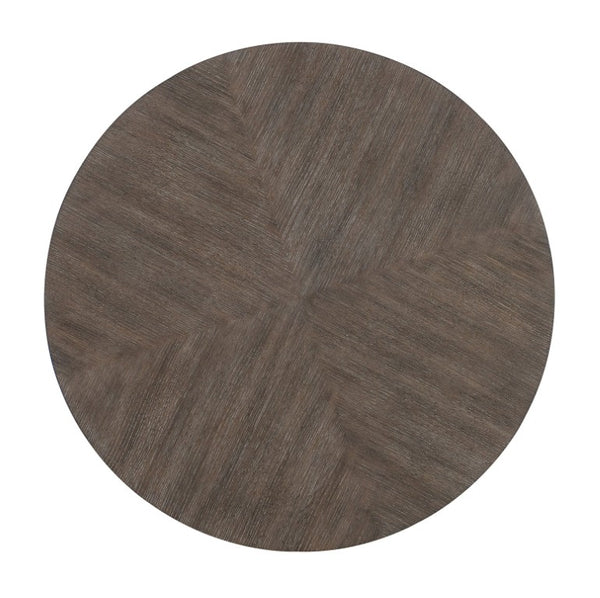 Hooker Furniture Modern Mood Counter Height Table With Sculptural Tulip Pedestal, Light Oak Diamond Finish, Chic Dining Appeal Medium Brown 6850-75202-89