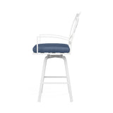 Bristol Swivel Counter Stool in Spectrum Indigo w/ Self Welt SW501-7C-48080 Sunset West