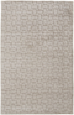 Feizy Rugs Redford Handwoven Geometric Rug Collection - Stylish, Durable, And Artisan Crafted For Modern Homes Ivory Viscose,Wool Red8669ftan000f00