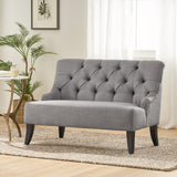 Christopher Knight Home® - Noble House - Nicole Contemporary Tufted Fabric Settee