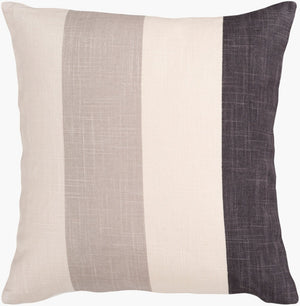 Surya Simple Stripe Woven Viscose Linen Blend Accent Pillow for Farmhouse or Boho Decor JS011-2222P