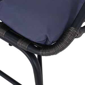 English Elm Elon Faux Rattan Cocoon Chair Woven Basket Silhouette Bohemian Accent Lounge Seat 70656.00GRY