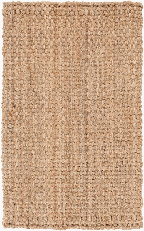 Livabliss Jute Flatweave Handwoven Area Rug Natural Fiber Farmhouse Bohemian Living Room Tan 2'6" x 4' JS2-264