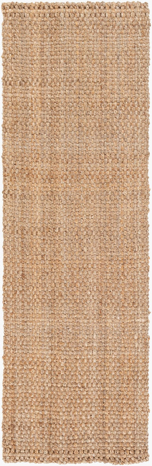 Livabliss Jute Flatweave Handwoven Area Rug Natural Fiber Farmhouse Bohemian Living Room Tan 2'6" x 8' JS2-268